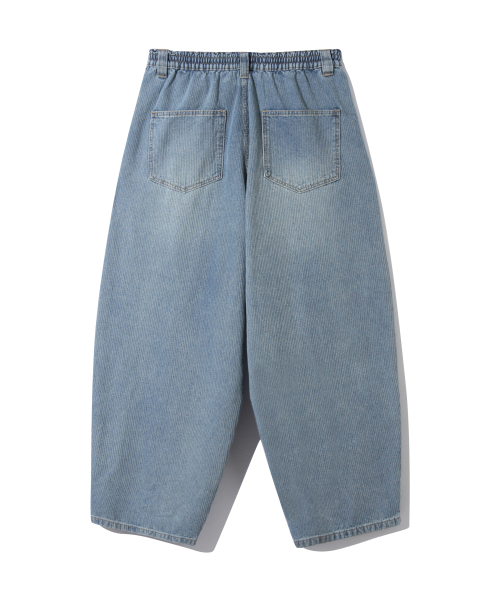URBANSTOFF(アーバンストッフ)の「コーディッドデニムカーブバルーンパンツ(ライトブルー)(デニムパンツ・レディース・その他・MEDIUM/LARGE)」の2枚目の写真