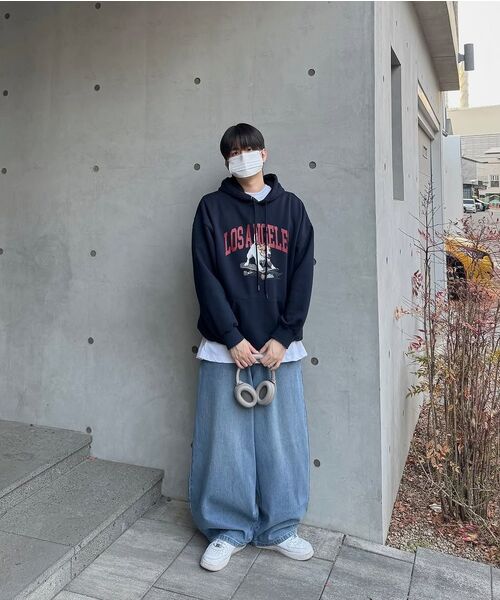 URBANSTOFF(アーバンストッフ)の「コーディッドデニムカーブバルーンパンツ(ライトブルー)(デニムパンツ・レディース・その他・MEDIUM/LARGE)」の4枚目の写真