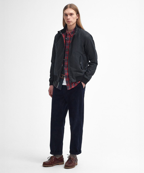 Barbour（バブアー）の「Barbour × BARACUTA Portonワックス ジャケット（その他アウター・メンズ・カーキ/ブラック・MEDIUM/SMALL）」の3枚目の写真
