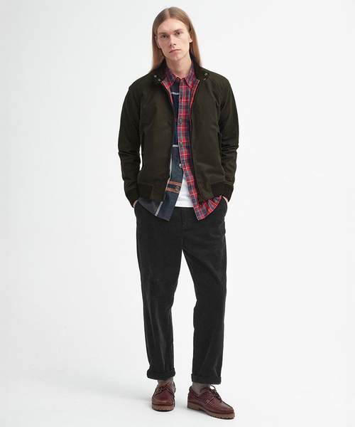 Barbour（バブアー）の「Barbour × BARACUTA Portonワックス ジャケット（その他アウター・メンズ・カーキ/ブラック・MEDIUM/SMALL）」の4枚目の写真