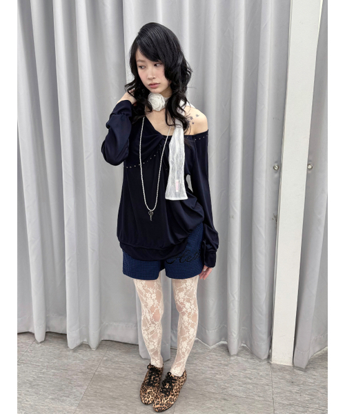 HETIT(ヘティ)の「オールデイミニパンツ(ブルーチェック)(その他パンツ・レディース・その他・FREE)」の4枚目の写真
