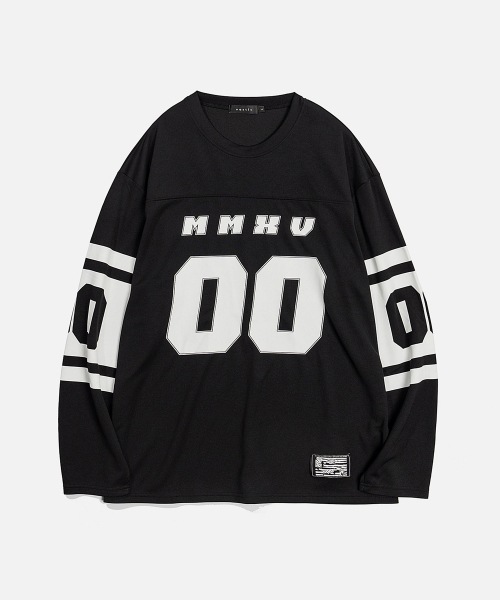 VASTIC(バスティック)の「フットボールジャージロングスリーブ_ブラック(Tシャツ/カットソー・メンズ・その他・LARGE/MEDIUM)」の2枚目の写真