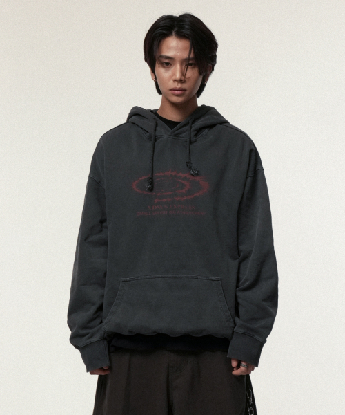 IDWS(アイドンワナセル)の「Swift Symbol Dying Hoodie Charcoal(パーカー・レディース・その他・0/1/2)」の1枚目の写真