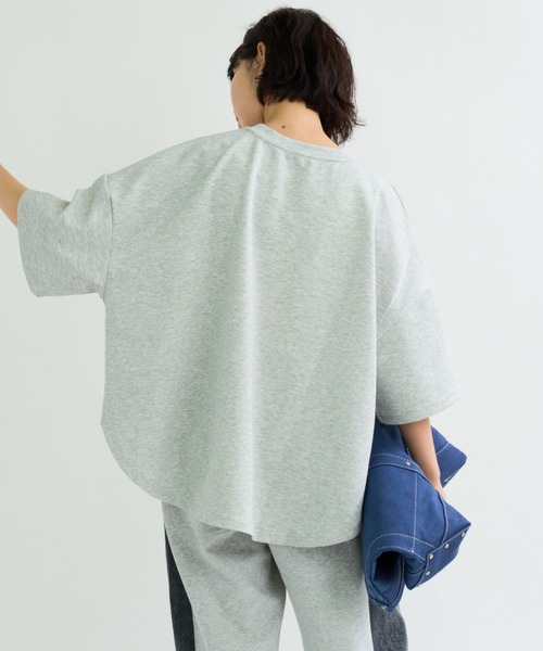 A.D.C.L.（エーディーシーエル）の「ダンボール素材 ビッグシルエット 半袖Tシャツ 無地（Tシャツ/カットソー・レディース・杢グレー/ブラック/オートミール/ピンク・M/L）」の17枚目の写真