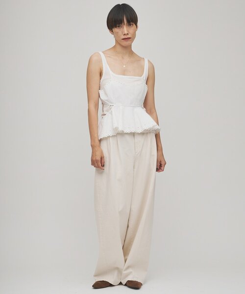 Whim Gazette（ウィムガゼット）の「【GEMINI】スカラップキャミソール（キャミソール・レディース・オフホワイト・FREE）」の8枚目の写真