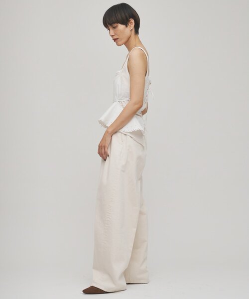 Whim Gazette（ウィムガゼット）の「【GEMINI】スカラップキャミソール（キャミソール・レディース・オフホワイト・FREE）」の4枚目の写真