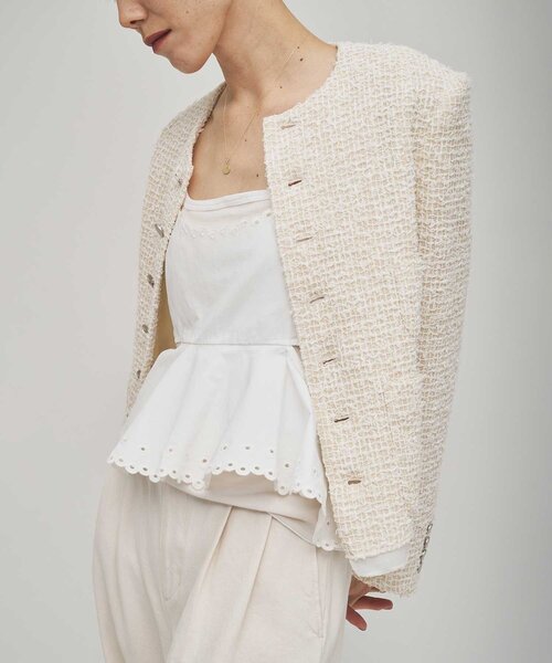 Whim Gazette（ウィムガゼット）の「【GEMINI】スカラップキャミソール（キャミソール・レディース・オフホワイト・FREE）」の11枚目の写真