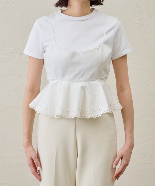 Whim Gazette（ウィムガゼット）の「【GEMINI】スカラップキャミソール（キャミソール・レディース・オフホワイト・FREE）」の13枚目の写真