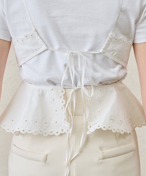 Whim Gazette（ウィムガゼット）の「【GEMINI】スカラップキャミソール（キャミソール・レディース・オフホワイト・FREE）」の16枚目の写真