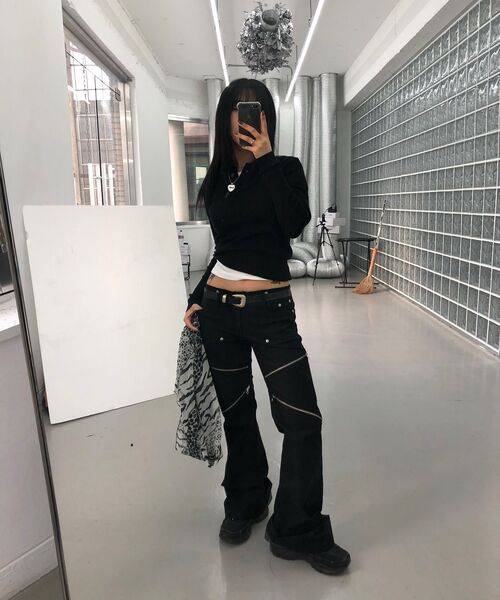 FANYOUNG(ファンヤング)の「ダメージドブーツカットパンツ(その他パンツ・レディース・その他・MEDIUM/SMALL)」の9枚目の写真