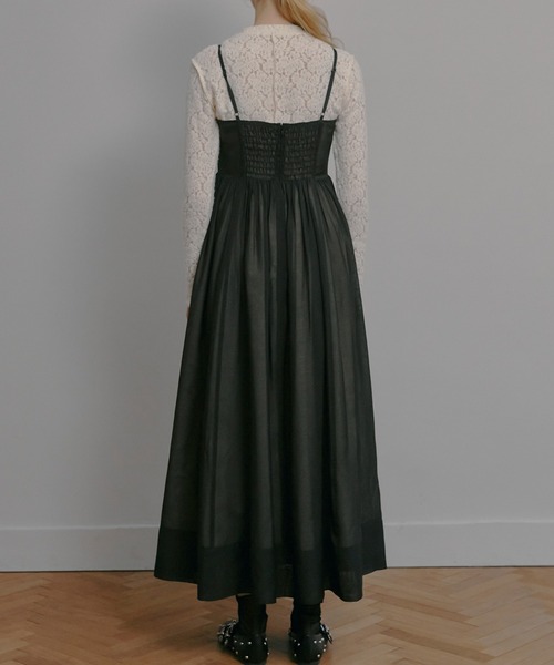 LE CIEL BLEU(ルシェルブルー)の「シアーオーガンザビスチェドレス / Sheer Organza Bustier Dress(ワンピース・レディース・ブラック・38/36)」の7枚目の写真