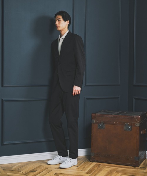 GLOBAL WORK(グローバルワーク)の「モーションテックジャケット/Salon de GW/600869(テーラードジャケット・メンズ・ダークブラウン/オリーブ/グレイッシュベージュ/ネイビー・MEDIUM/SMALL/X-LARGE/LARGE)」の7枚目の写真
