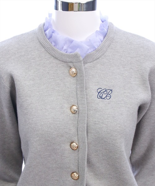 CLEAR BASIC（クリアベーシック）の「刺繍入りフリルニットカーディガン[大人 フェミニン 上品]≪AW新作≫（カーディガン/ボレロ・レディース・アイボリー/ブラック/グレー・F）」の14枚目の写真