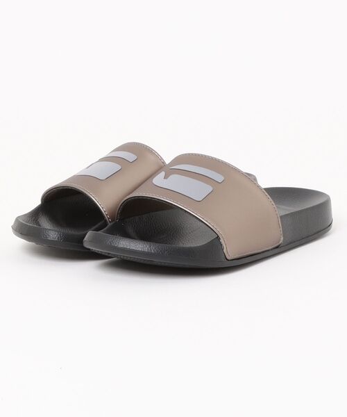 G-STAR(ジースター)の「Cart IV Sandals/ブランドロゴスポーツ/スライドサンダル(サンダル・レディース・ブラック系その他/ベージュ系その他・38/36/37)」の1枚目の写真