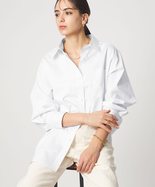 green label relaxing(グリーンレーベルリラクシング)の「<1_OF MINE>シャツ 2(シャツ/ブラウス・レディース・ライトピンク/ライトブルー/ホワイト・FREE)」の2枚目の写真