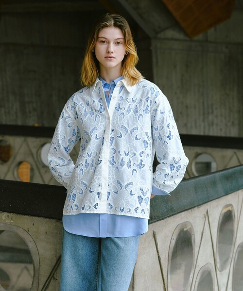 green label relaxing(グリーンレーベルリラクシング)の「<1_OF MINE>シャツ 2(シャツ/ブラウス・レディース・ライトピンク/ライトブルー/ホワイト・FREE)」の18枚目の写真