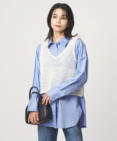 green label relaxing(グリーンレーベルリラクシング)の「<1_OF MINE>シャツ 2(シャツ/ブラウス・レディース・ライトピンク/ライトブルー/ホワイト・FREE)」の20枚目の写真