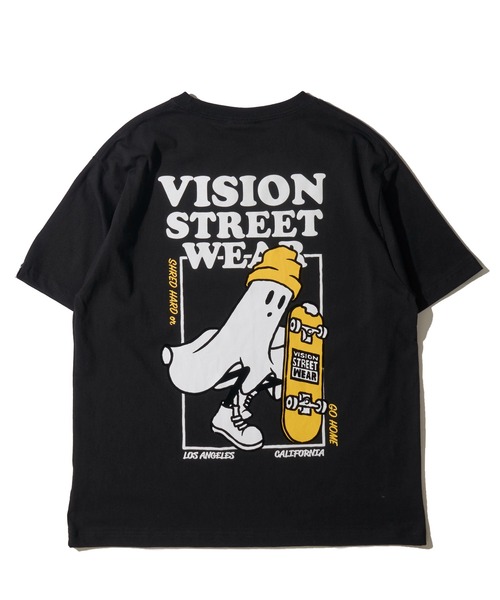 VISION STREET WEAR（ヴィジョンストリートウェア）の「【VISION STREET WEAR】オリジナルグラフィック ゴースト バックプリントクルーネックTシャツ（Tシャツ/カットソー・レディース・パープル/ホワイト/ブラック・X-LARGE/LARGE/MEDIUM）」の7枚目の写真