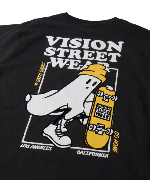 VISION STREET WEAR（ヴィジョンストリートウェア）の「【VISION STREET WEAR】オリジナルグラフィック ゴースト バックプリントクルーネックTシャツ（Tシャツ/カットソー・レディース・パープル/ホワイト/ブラック・X-LARGE/LARGE/MEDIUM）」の12枚目の写真