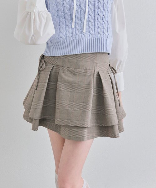 OLIVE des OLIVE(オリーブデオリーブ)の「spring color paletteレースアップスカート(スカート・レディース・ブラウン/サックスブルー/ピンク・FREE)」の21枚目の写真