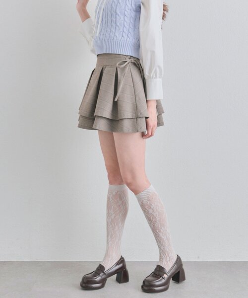 OLIVE des OLIVE(オリーブデオリーブ)の「spring color paletteレースアップスカート(スカート・レディース・ブラウン/サックスブルー/ピンク・FREE)」の17枚目の写真