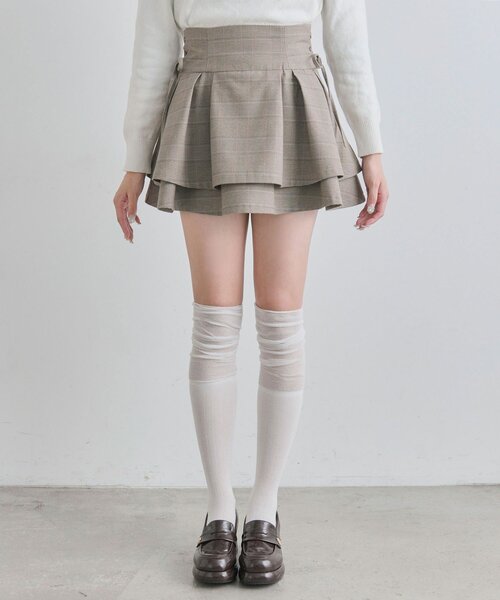 OLIVE des OLIVE(オリーブデオリーブ)の「spring color paletteレースアップスカート(スカート・レディース・ブラウン/サックスブルー/ピンク・FREE)」の14枚目の写真