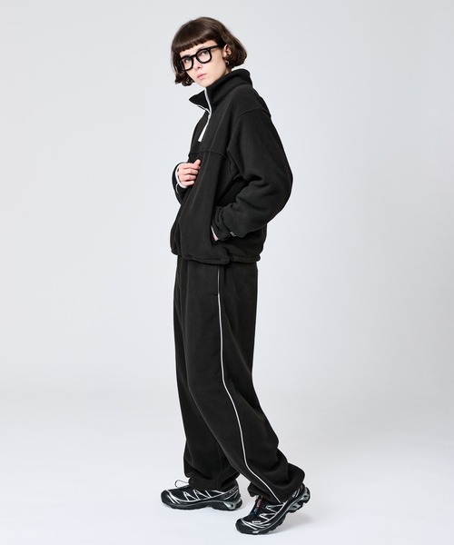 WETTEMPT（ウィテンプト）の「PIPING FLEECE PANTS / パイピングフリースパンツ（スウェットパンツ・メンズ・グレー/ブラック・SMALL/MEDIUM/LARGE）」の10枚目の写真