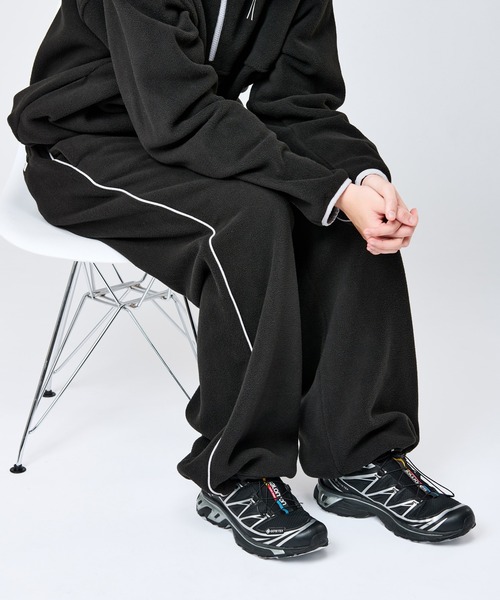 WETTEMPT（ウィテンプト）の「PIPING FLEECE PANTS / パイピングフリースパンツ（スウェットパンツ・メンズ・グレー/ブラック・SMALL/MEDIUM/LARGE）」の14枚目の写真