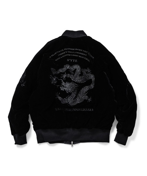 TAION（タイオン）の「【TAION（タイオン）】 TAION×S’YTE(サイト)リバーシブル スカジャン ダウンジャケット（スカジャン・メンズ・ブラック系その他/ブラック×ブラック・3/2）」の4枚目の写真