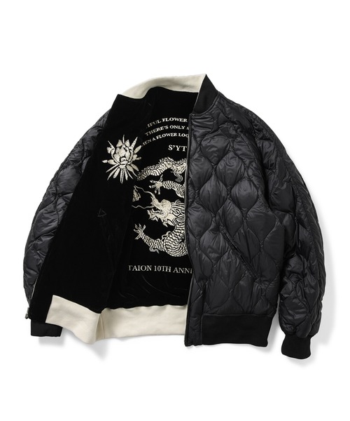 TAION（タイオン）の「【TAION（タイオン）】 TAION×S’YTE(サイト)リバーシブル スカジャン ダウンジャケット（スカジャン・メンズ・ブラック系その他/ブラック×ブラック・3/2）」の12枚目の写真