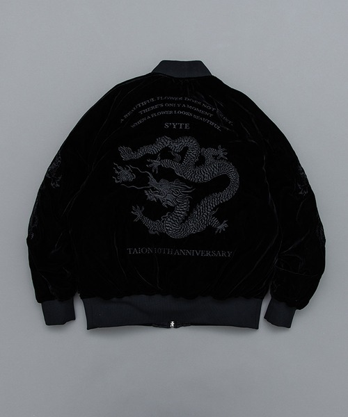 TAION（タイオン）の「【TAION（タイオン）】 TAION×S’YTE(サイト)リバーシブル スカジャン ダウンジャケット（スカジャン・メンズ・ブラック系その他/ブラック×ブラック・3/2）」の18枚目の写真