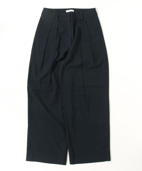 anuke（アンヌーク）の「Tuck Wide Pants（その他パンツ・メンズ・ブラウン/ネイビー・36/38）」の2枚目の写真