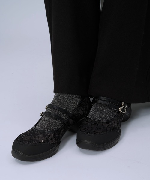 HARE（ハレ）の「バレエライクメリージェーン(HARE)（スニーカー・レディース・ブラック/ホワイト・MEDIUM/LARGE）」の13枚目の写真