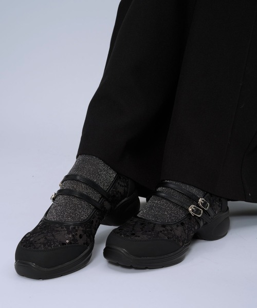 HARE（ハレ）の「バレエライクメリージェーン(HARE)（スニーカー・レディース・ブラック/ホワイト・MEDIUM/LARGE）」の15枚目の写真