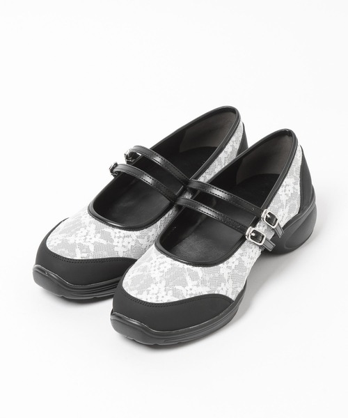 HARE（ハレ）の「バレエライクメリージェーン(HARE)（スニーカー・レディース・ブラック/ホワイト・MEDIUM/LARGE）」の16枚目の写真