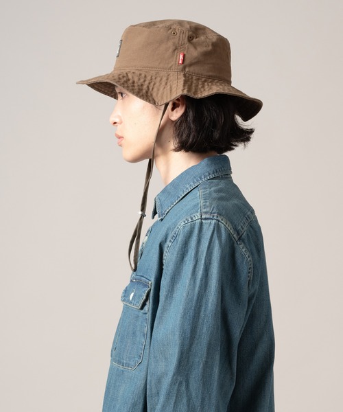 Levi's（リーバイス）の「Levi's/リーバイス ドローストリング バケットハット（ハット・メンズ・グリーン・M）」の2枚目の写真