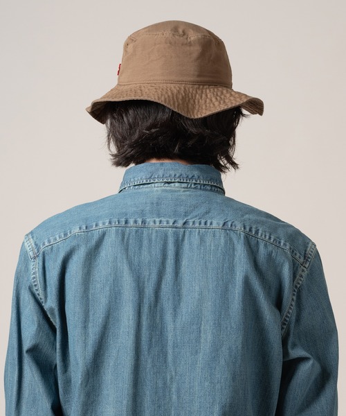 Levi's（リーバイス）の「Levi's/リーバイス ドローストリング バケットハット（ハット・メンズ・グリーン・M）」の3枚目の写真