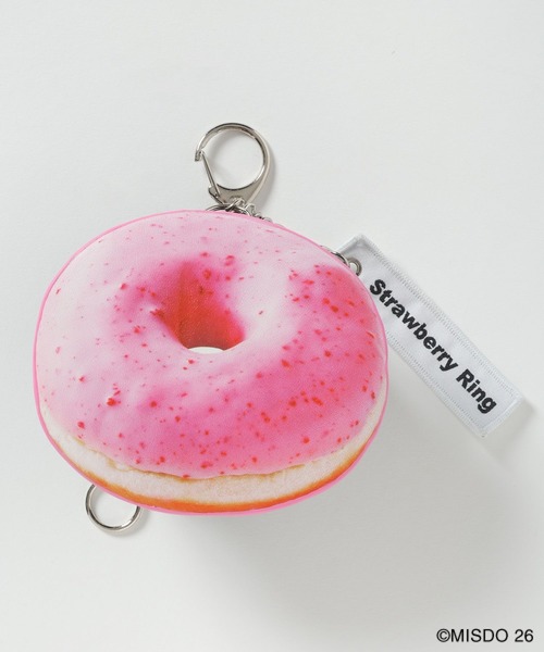LEPSIM（レプシィム）の「【Mister Donut】ポーチチャーム　627328（ポーチ・レディース・ベージュ/ブラウン/ピンク・ONE SIZE）」の8枚目の写真