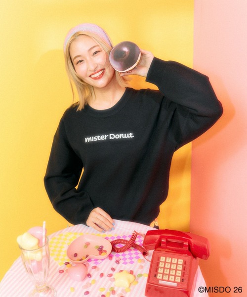 LEPSIM（レプシィム）の「【Mister Donut】ポーチチャーム　627328（ポーチ・レディース・ベージュ/ブラウン/ピンク・ONE SIZE）」の6枚目の写真