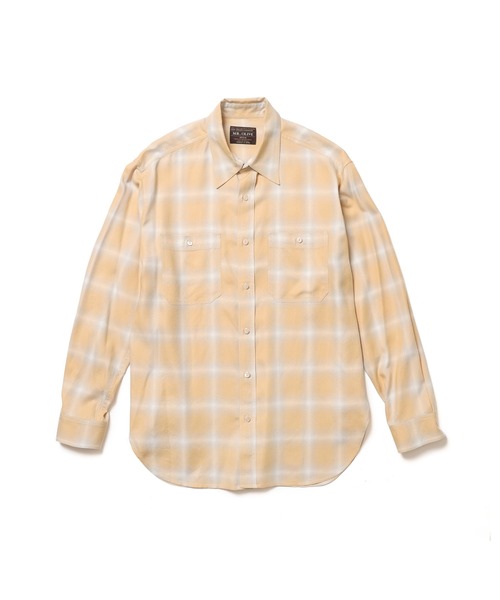 MR.OLIVE(ミスターオリーブ)の「RAYON OMBRE CHECK / WORK SHIRT / M261115(シャツ/ブラウス・メンズ・ブラック/イエロー・SMALL/MEDIUM/LARGE)」の5枚目の写真