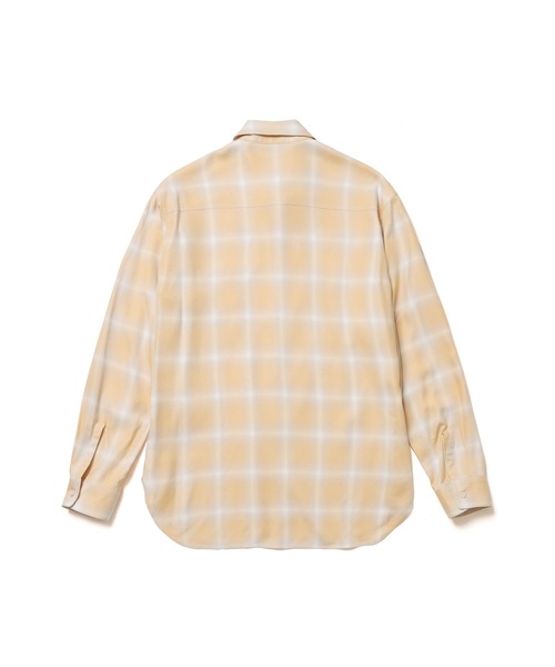 MR.OLIVE(ミスターオリーブ)の「RAYON OMBRE CHECK / WORK SHIRT / M261115(シャツ/ブラウス・メンズ・ブラック/イエロー・SMALL/MEDIUM/LARGE)」の6枚目の写真