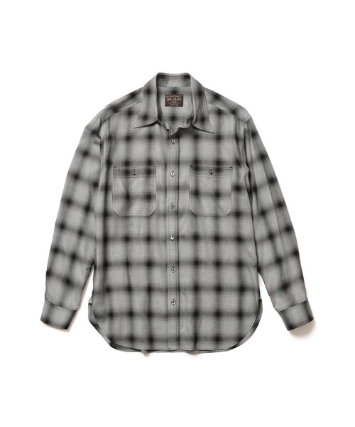 MR.OLIVE(ミスターオリーブ)の「RAYON OMBRE CHECK / WORK SHIRT / M261115(シャツ/ブラウス・メンズ・ブラック/イエロー・SMALL/MEDIUM/LARGE)」の7枚目の写真