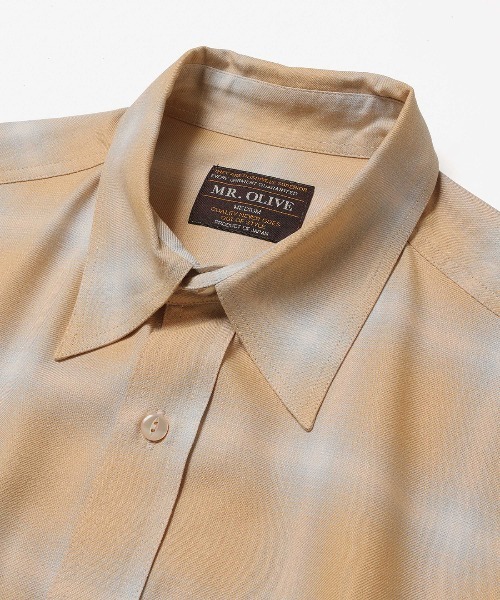 MR.OLIVE(ミスターオリーブ)の「RAYON OMBRE CHECK / WORK SHIRT / M261115(シャツ/ブラウス・メンズ・ブラック/イエロー・SMALL/MEDIUM/LARGE)」の8枚目の写真