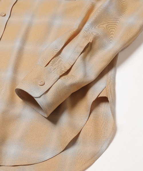 MR.OLIVE(ミスターオリーブ)の「RAYON OMBRE CHECK / WORK SHIRT / M261115(シャツ/ブラウス・メンズ・ブラック/イエロー・SMALL/MEDIUM/LARGE)」の10枚目の写真