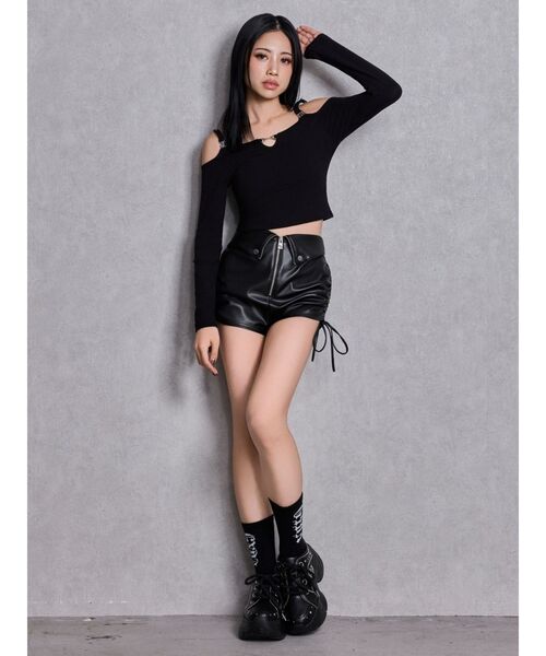 GYDA(ジェイダ)の「TWO FACE GYDA SOX(ソックス/靴下・レディース・ブラック/オフホワイト/ピンク・FREE)」の22枚目の写真