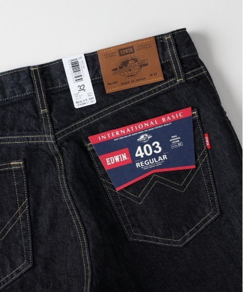 EDWIN(エドウィン)の「EDWIN(エドウィン)【メンズ】「403」レギュラーストレート(デニムパンツ・メンズ・ダークインディゴブルー・29inch/33inch/34inch/36inch/31inch/30inch/28inch/32inch)」の4枚目の写真