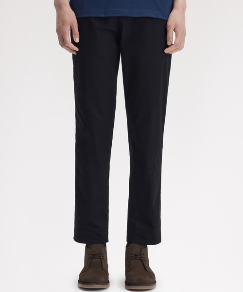 FRED PERRY（フレッドペリー）の「先行予約受付中／Slim Fit Twill Trousers／スリムフィットツイルトラウザー（その他パンツ・メンズ・オートミール/ブラック・32/30/28）」の2枚目の写真