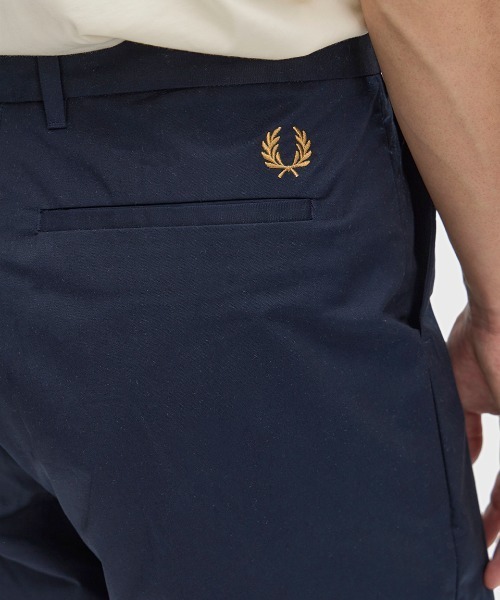 FRED PERRY（フレッドペリー）の「Slim Fit Twill Trousers／スリムフィットツイルトラウザー（その他パンツ・メンズ・オートミール/ブラック/ネイビー/ブラック系その他/グリーン・32/30/28）」の9枚目の写真