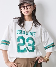 CHIC STYLE | 綿100％6分袖フットボールTシャツ＜大きいサイズ有＞シックスタイル(Tシャツ/カットソー)