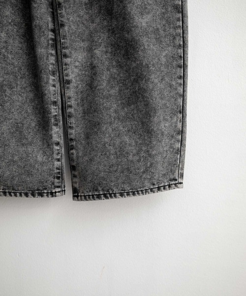 Rocky Monroe(ロッキーモンロー)の「ヴィンテージライク ルーズシルエットバギーカーブデニムパンツ(デニムパンツ・メンズ・ブラック/ワンウォッシュ/ライトブラック/ケミカルウォッシュ/インディゴブルー・M/L/XL)」の17枚目の写真